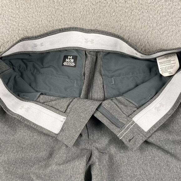 Under Armour Golf Matchplay Chino Pants Men's 34x30 Gray Athletic Causal - Picture 4 of 13